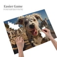 thumbnail image 2 of Dalmatian Beach Run Happy 1000-Piece Wooden Jigsaw Puzzle for Adults, Fun & Challenging Family Game, Stylish Wall Decor & Holiday Gift, 2 of 7