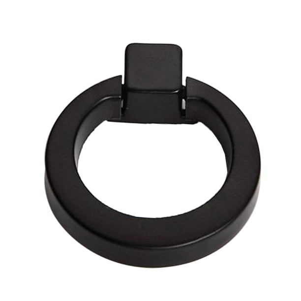 Tirador de puerta con perillas circulares universales para gabinetes Negro