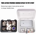 thumbnail image 2 of Locking Medium Steel Cash Box with Money Tray Lock Box, 2 of 8