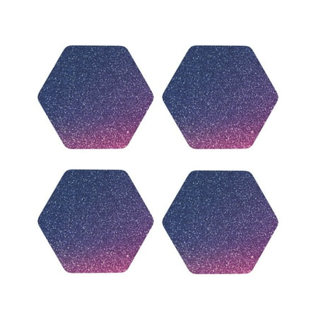 

Tideii Violet Glitter for Leather Coasters 4 Pieces Anti-fouling and Anti-scalding Decorative Coasters Suitable for Restaurants Kitchens Coffee Shops-Hexagon
