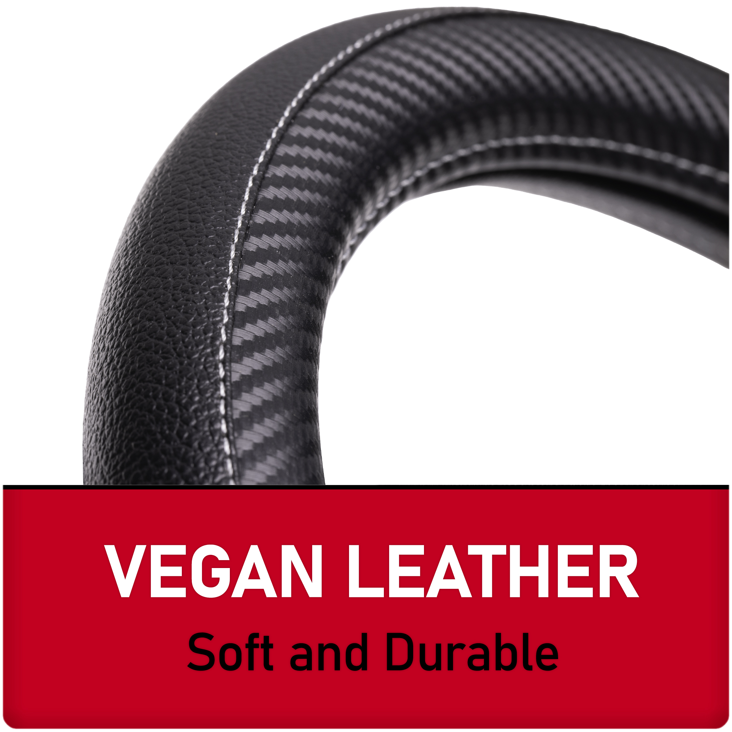 Genuine Dickies Carbon Fiber Steering Wheel Cover Black photo 8