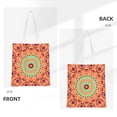 thumbnail image 3 of DouZhe Reusable Grocery Bags, Abstract Floral Lightweight Polyester Canvas Cloth Tote Bag for Travle Gym Shopping School, 15" x 16", 3 of 7