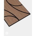 thumbnail image 4 of WVH Walnut Whirl Geometric Wood Veneer Acoustic Felt Backing Wall & Ceiling Panels | 4 Pack (Each Tile 47.24" x 11.81) | Decorative Sound-Absorbing Solution for Homes, Offices, and Studios, 4 of 9