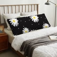 thumbnail image 4 of Balery Daisies Flowers Funda Protectora para Almohada Corporal de Algodón Hipoalergénico con Cierre(55 x 21 pulgadas), Almohadas No Incluidas, 4 of 7