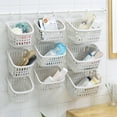 thumbnail image 5 of Bouanq Storage Basket Plastic Hanging Shower Basket with Hook for Bathroom Shampoo Kitchen Shampoo Cosmetics Food Vegetable Hanging Organizer Holder, 5 of 6