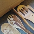thumbnail image 3 of 5Pcs Wooden Spoons Halloween Gift Idea Utensil Burned Set House Warming Wedding, 3 of 6