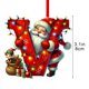 thumbnail image 2 of Adornos navideños, adornos navideños, regalos navideños, árbol de Navidad acrílico 2D, colgante de 26 letras, regalo decorativo, colgantes para fiestas navideñas familiares, objetos colgantes, 2 of 5