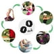 thumbnail image 4 of Pesas de muñeca ajustables, pulsera de pesas para tobillo y muñeca, para ejercicio, trotar, Yoga, gimnasia, aeróbic, Pilates, 2 uds., 4 of 7