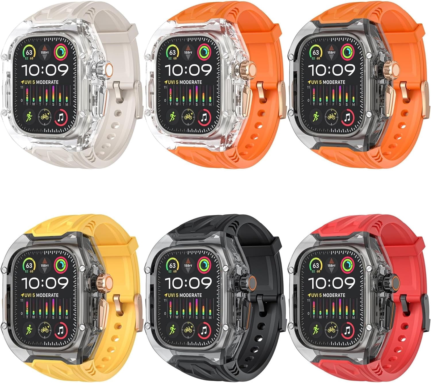 VeveXiao Transparent Designer Rugged Case with Band Compatible