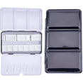 thumbnail image 7 of Empty Watercolor Tins Box with 12pcs Half Pans 8pcs Full Pans Watercolor Paint Palette Watercolor Tin Box with Lid Empty Watercolor Pans, 7 of 7
