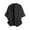 Black, variant on ZCFZJW Mens Dress Shirts Wrinkle Free Dress Shirts for Men Casual Rolled-up Long Sleeve Button Down Shirts Banded Collar Shirts Khaki M