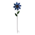 thumbnail image 2 of Estaca de jardín de metal con forma de molino de viento para césped y aceras al aire libre Azul, 2 of 9