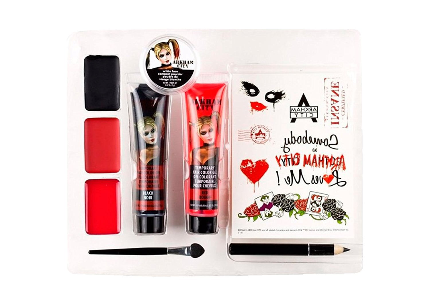 Get The Look - HARLEY QUINN CosPlay Makeup Kit - BRAND NEW - SHIPS FREE!