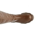 thumbnail image 5 of Steve Madden Priority Cognac Leather Chunky Lug Sole Rounded Toe Pull On Boots (Cognac Leather, 9.5), 5 of 9