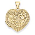 thumbnail image 1 of Médaillon Cœur "Love you always" en Or Jaune 14K, 1 of 4