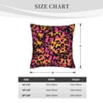 thumbnail image 5 of LNWH Abstract Pink Animal Print Throw Pillow Covers, Square Soft Linen Decorative Pillow Cases, 18"x18" Inch, 5 of 8