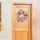 thumbnail image 4 of Corona artificial de flores de peonía, guirnalda floral de imitación, guirnalda de primavera para puerta de entrada. Peonía E, 4 of 6