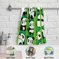 thumbnail image 5 of Dreamtimes Cartoon Pandas Hand Towels 2 PCS, Ultra Soft and Highly Absorbent, Bamboo Forest Decorative Fingertip Towel for Home, Bathroom, Kitchen, 28.3"x14.4", 5 of 5