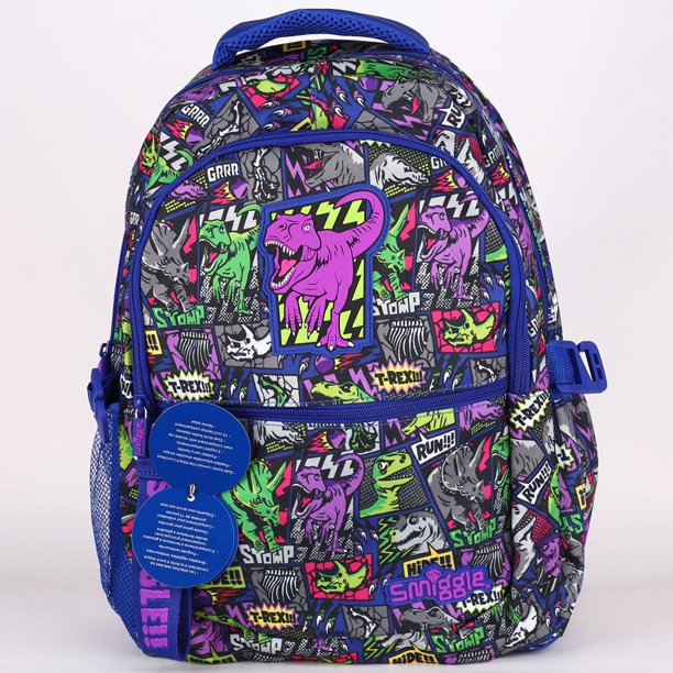 Smiggle-mochila escolar de gran capacidad para estudiantes de primaria, morral de dinosaurio de hombro para niños, regalo de tetera, papelería australiana