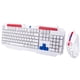 thumbnail image 3 of Kit Teclado y Mouse Gamer TECHZONE Alambrico 3600dpi 4 Botones RGB Blanco blanco, 3 of 6