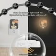 thumbnail image 4 of Yayeee 2-Pack Plug in LED Night Lights with Light Sensors Motion Detectors, Black Skeleton, 4 of 7