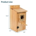 thumbnail image 2 of Casa nido para pájaros KraAra de cedro para exterior con protector de cobre, 1 unidad, 2 of 7