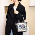 thumbnail image 2 of Bolso de lona de estilo étnico, nuevo bolso de mano para mujer para salir, tejido de doble cara y bolso de trabajo robusto, bolso de mujer, 2 of 5