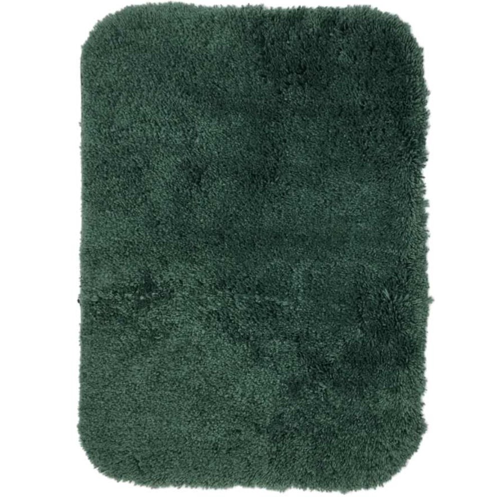 Ultimate Jade Green Skid Resistant Plush Bath Rug 17x24 Bath Mat