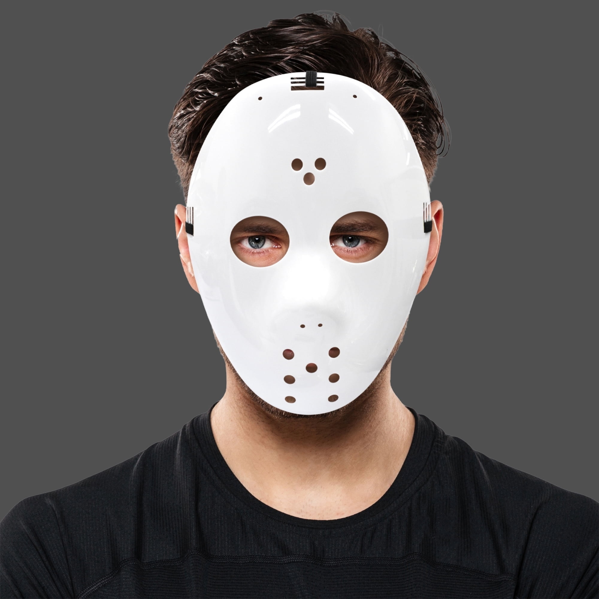 Hockey Mask Costume Accessory for Adults, White, Halloween by Way To Celebrate