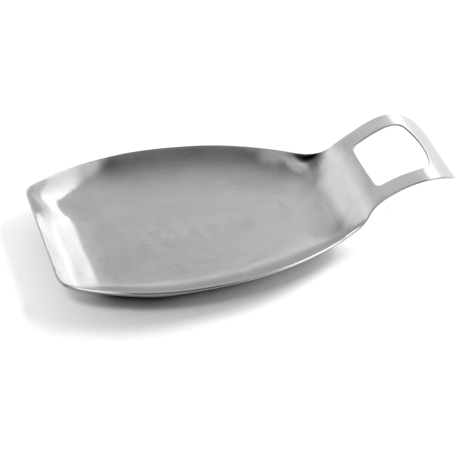 HElectQRIN Stainless Steel Jumbo Spoon Rest, One Size, as shown
