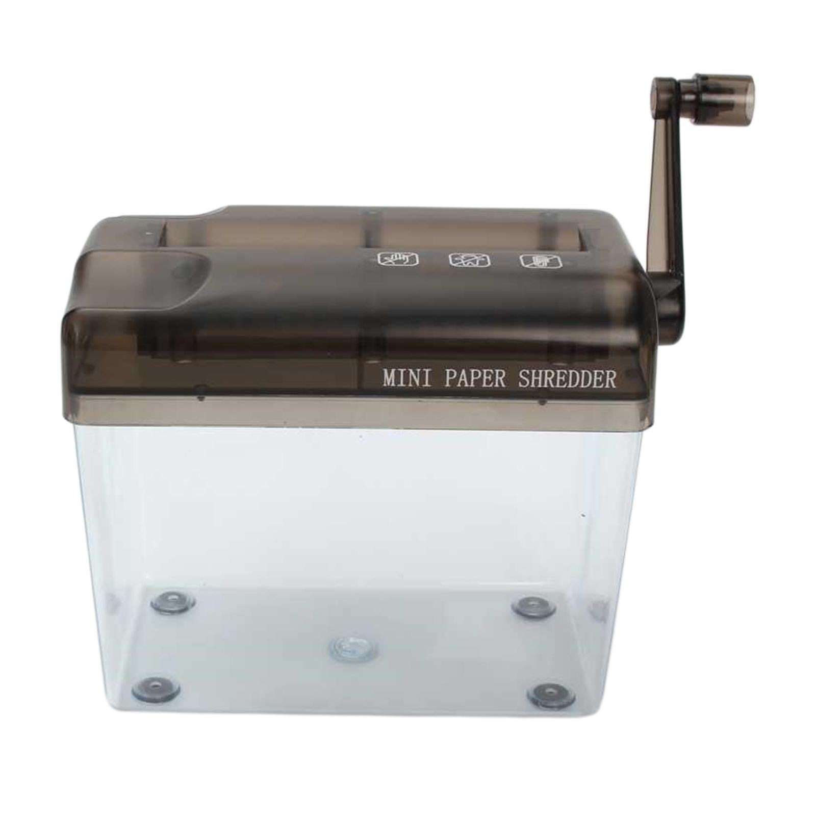 Shredder Portable Space Saving Confidential Protection Hand Hand Crank