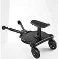 thumbnail image 6 of Universal Stroller Board 2 In 1 Stroller Ride Board Buggy Wheeled Board Seat Pedal Buggy Board with Seat Auxiliary Pedal Adapter Pushchair Connector Anti-Slip, Max Load 55lbs, 6 of 10