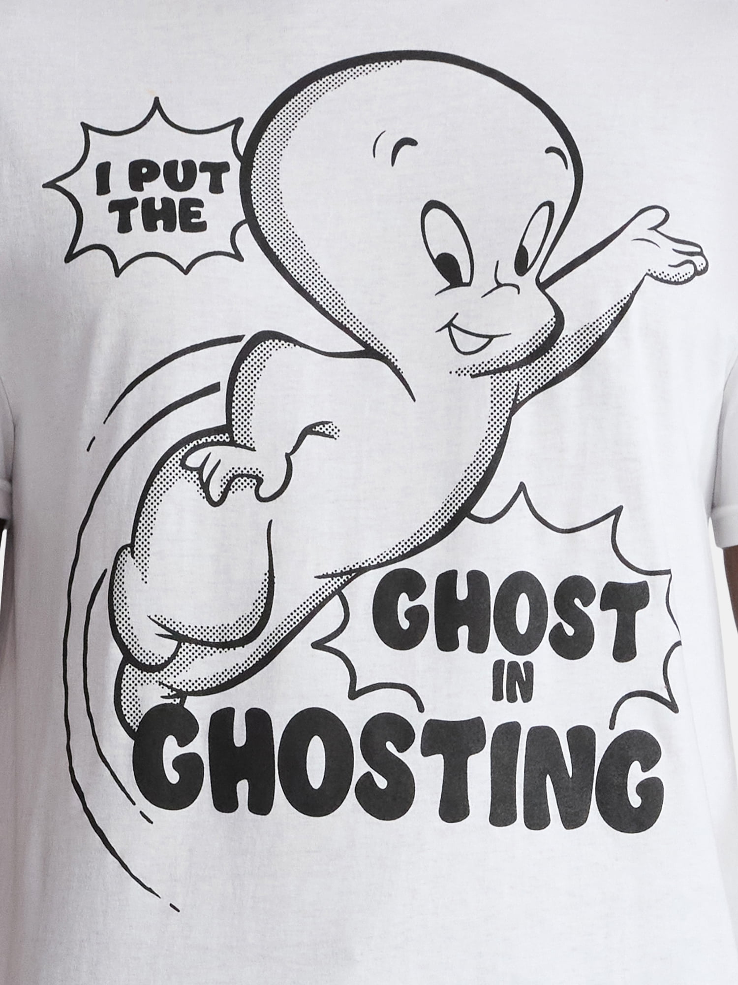 Casper The Friendly Ghost, Men's & Big Men's Halloween Graphic Tee, Call Me, Sizes XS-3XL
