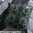 thumbnail image 2 of Homewish Ship Anchor Fabric by the Yard 1 Yard,Old Barn Door Home Decor Fabric by the Yard,Navigation Theme Sewing Fabric For Boys Teens,Luxury Bedroom Decor, 2 of 6