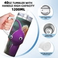 thumbnail image 3 of Yiaed Pikmin Imprimé 40oz Contenant Isotherme à Double Paroi en Acier Inoxydable Tasse de Voyage Isolée sous Vide avec Poignée Aventure Réutilisable, 3 of 8