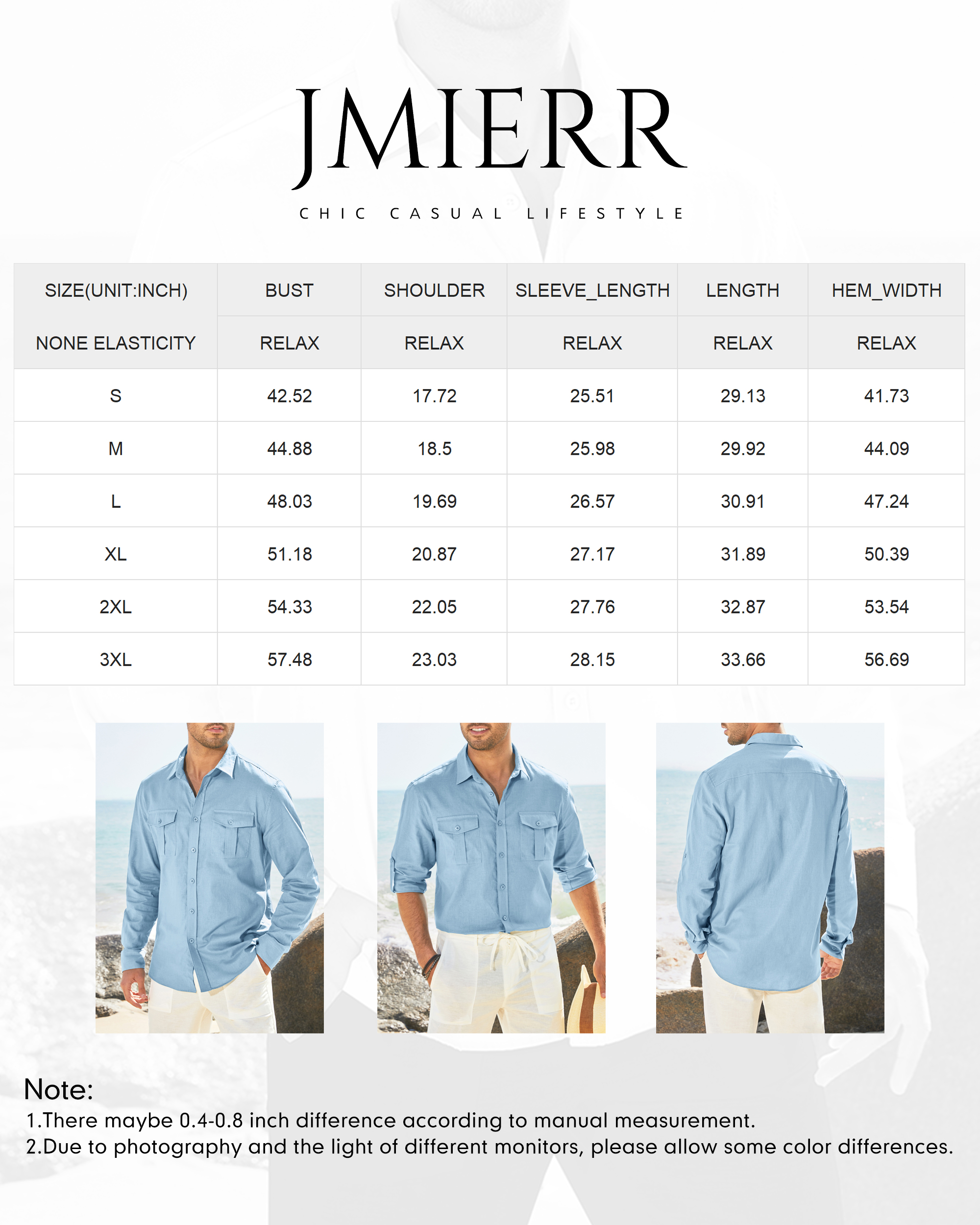  JMIERR Mens Casual Button Front Shirts Long Sleeve Denim Shirt  Work Dress Shirts for Men Chambray Long Sleeve Shirt Regular-fit, US 38(S),  A Sky Blue : Clothing, Shoes & Jewelry