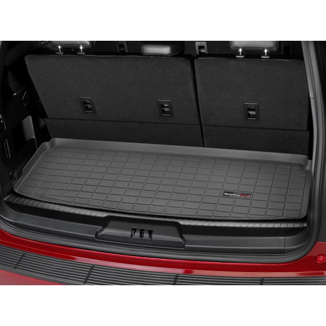 Weathertech Cargo Area Liner 401094 Direct Fit; Raised Edges; Black; Thermoplastic Elastomer TPE Injection Molded Material; Non-Skid; To Back Of 3rd Row
