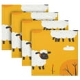 thumbnail image 5 of WOBOGO Cute Cartoon Sheep Cloth Napkins 1 Piece Soft Elegant Touch Durable Absorbent Quick Drying for Elegant Dining, 5 of 8
