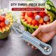 thumbnail image 2 of Juego de cuchillos para trinchar, cortador de frutas, acero inoxidable, 3 piezas, para cocinar en casa, cortar carne, preparar verduras, utensilios de cocina, calidad profesional, servicio, 2 of 9