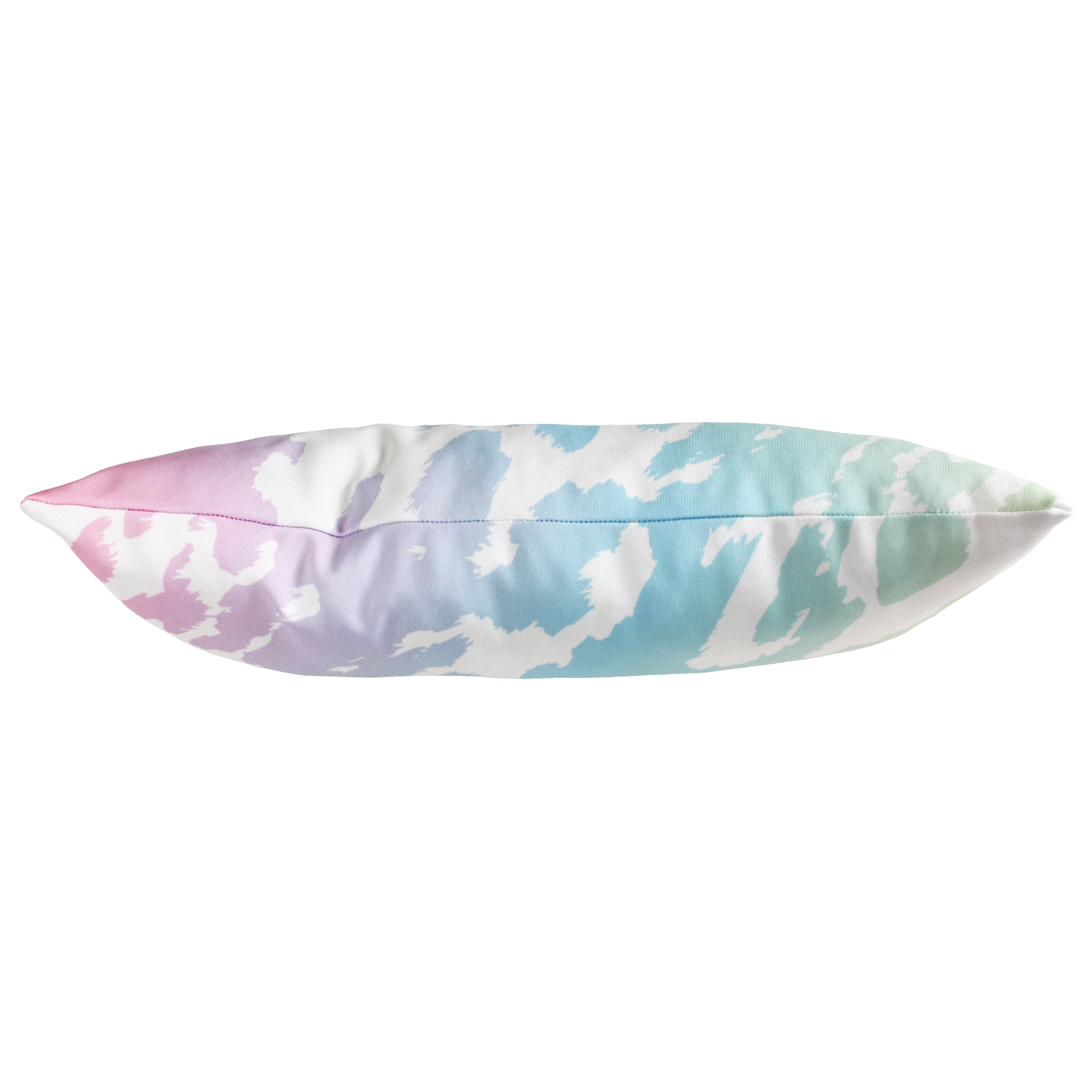 Everything Comfy Cow Print Decorative Pillow, 16x6 Inch, Pastel Gradient,