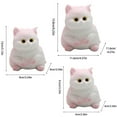 thumbnail image 3 of Cute Cat Squeeze Toy, Adorable White Cat Figurine With Stress - Relieving Design, For And S For Play And Decoration, 3 of 8