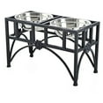 thumbnail image 1 of Pawhut Elevated Double Stainless Steel Bowl Dog Feeder, 1 of 10