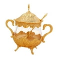 thumbnail image 2 of QualitChoice Bol à Sucre Récipient à Sucre Pot de Rangement Élégant Support Doré Cuillère Support de Comptoir de Cuisine Très Adapté, 2 of 6
