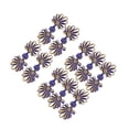 thumbnail image 3 of Maytalsory Handmade Sewing Accessories Frog Knot Closure Buttons Chinese Frog Knot Flower Fastener Set Cheongsam Buttons sapphire and gold, 3 of 6