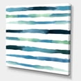 thumbnail image 3 of Designart ' Dark Blue Verticals Aquatic ' Modern Canvas Wall Art Print, 3 of 4