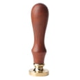 thumbnail image 2 of Sello antiguo, mango de madera europeo, sello de madera antiguo, sello de cera, grado profesional, 2 of 9