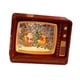 thumbnail image 1 of Bola de nieve musical iluminada con forma de televisor, decoración navideña. Carro tirado por ciervos Rojo, 1 of 8