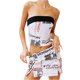 thumbnail image 2 of Txlixc Conjunto de Falda para Mujer, Top de Tubo Sin Mangas con Estampado de Periódico y Falda Ajustada Traje de Verano Txlixc Estilo de ocio, 2 of 9
