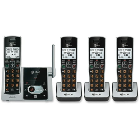 AT&T ATTCL82413, 4-Handset Cordless Answering System, 4