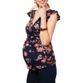 thumbnail image 2 of Skksst Pregnant Womens Sleeveless Floral Tank Bump Top Maternity Nursing Blouse Tee, 2 of 5
